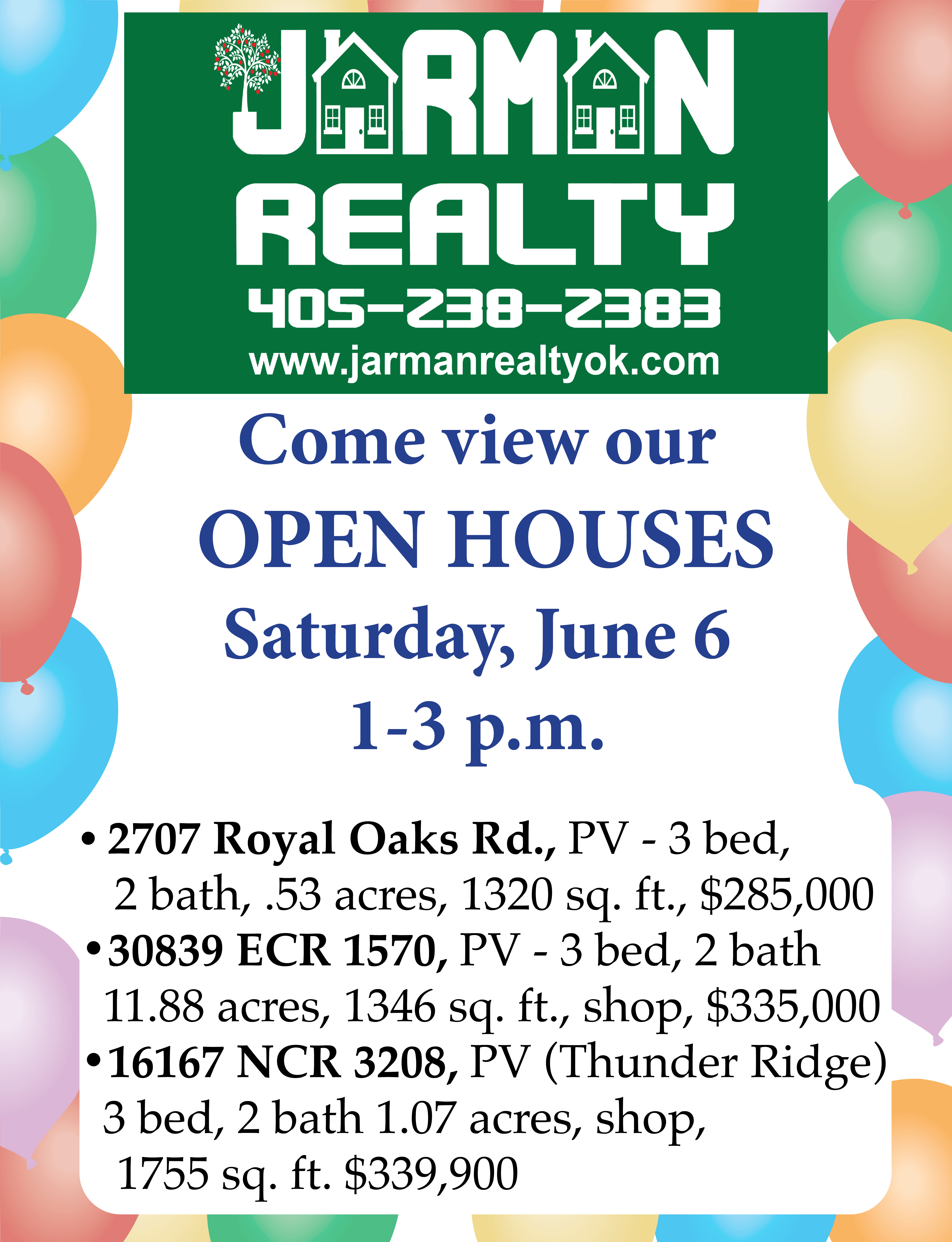 Jarman Open Homes June 6, 2026