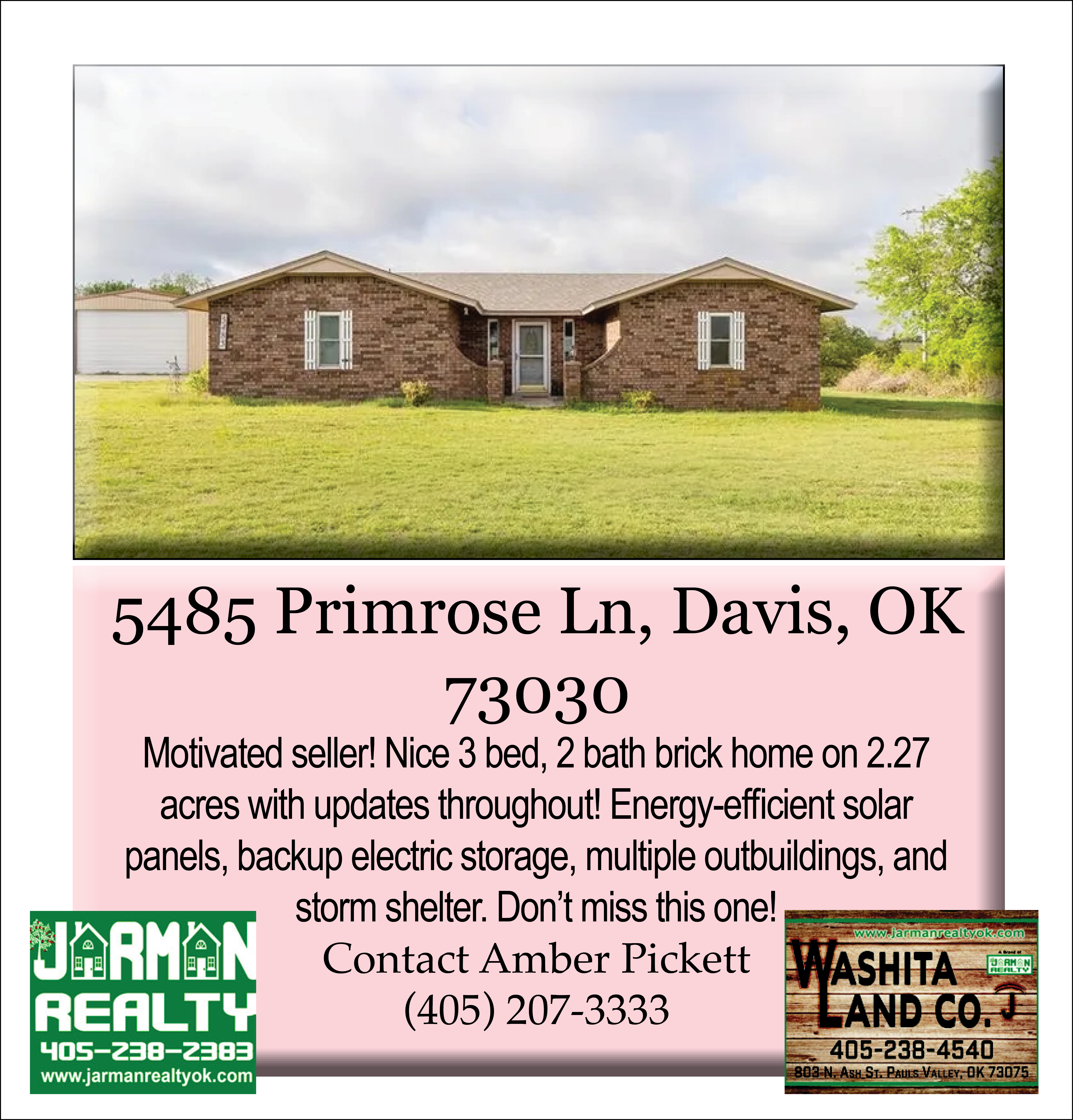 5485 Primrose Lane, Davis OK
