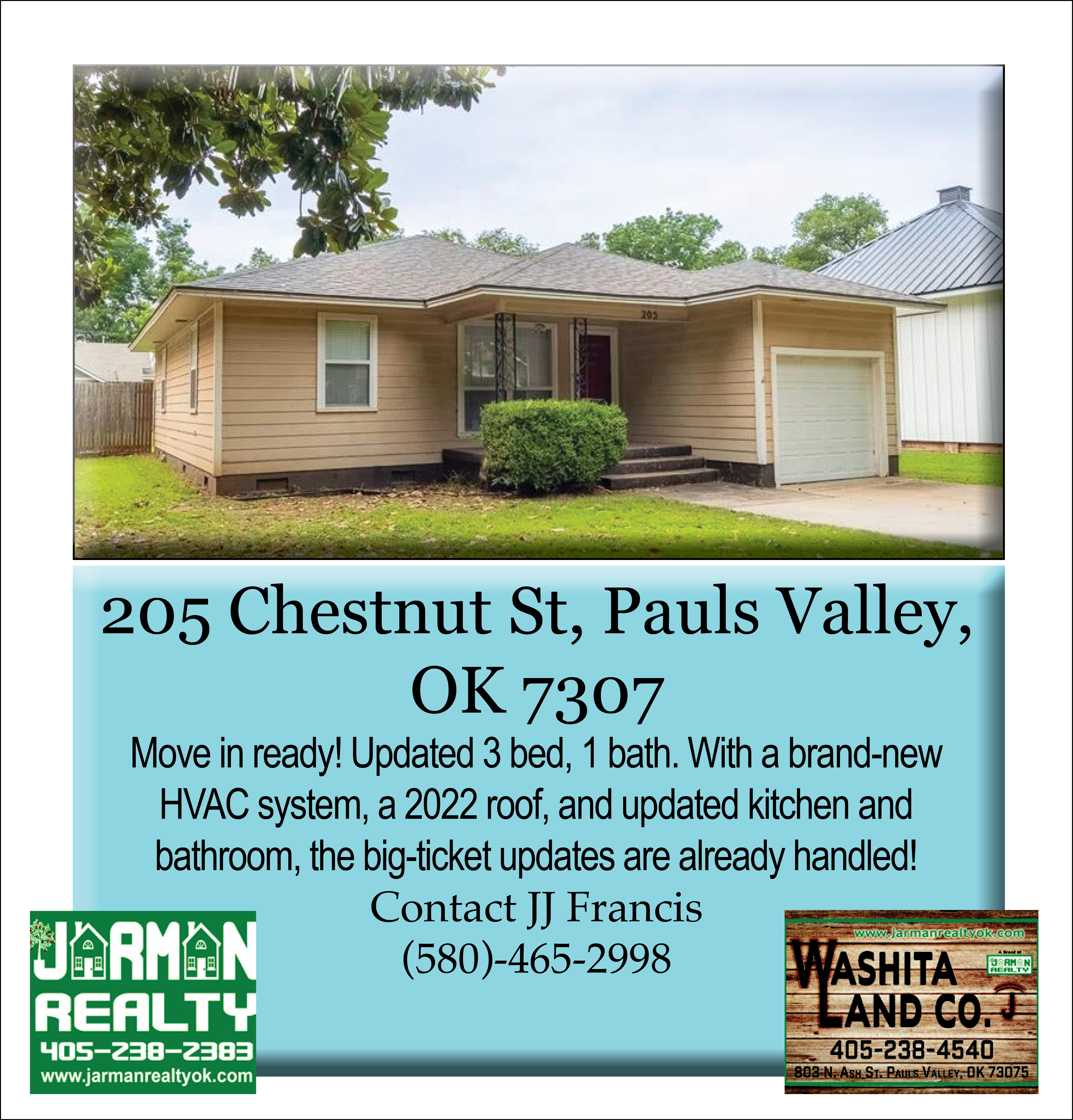 205 Chestnut, Pauls Valley