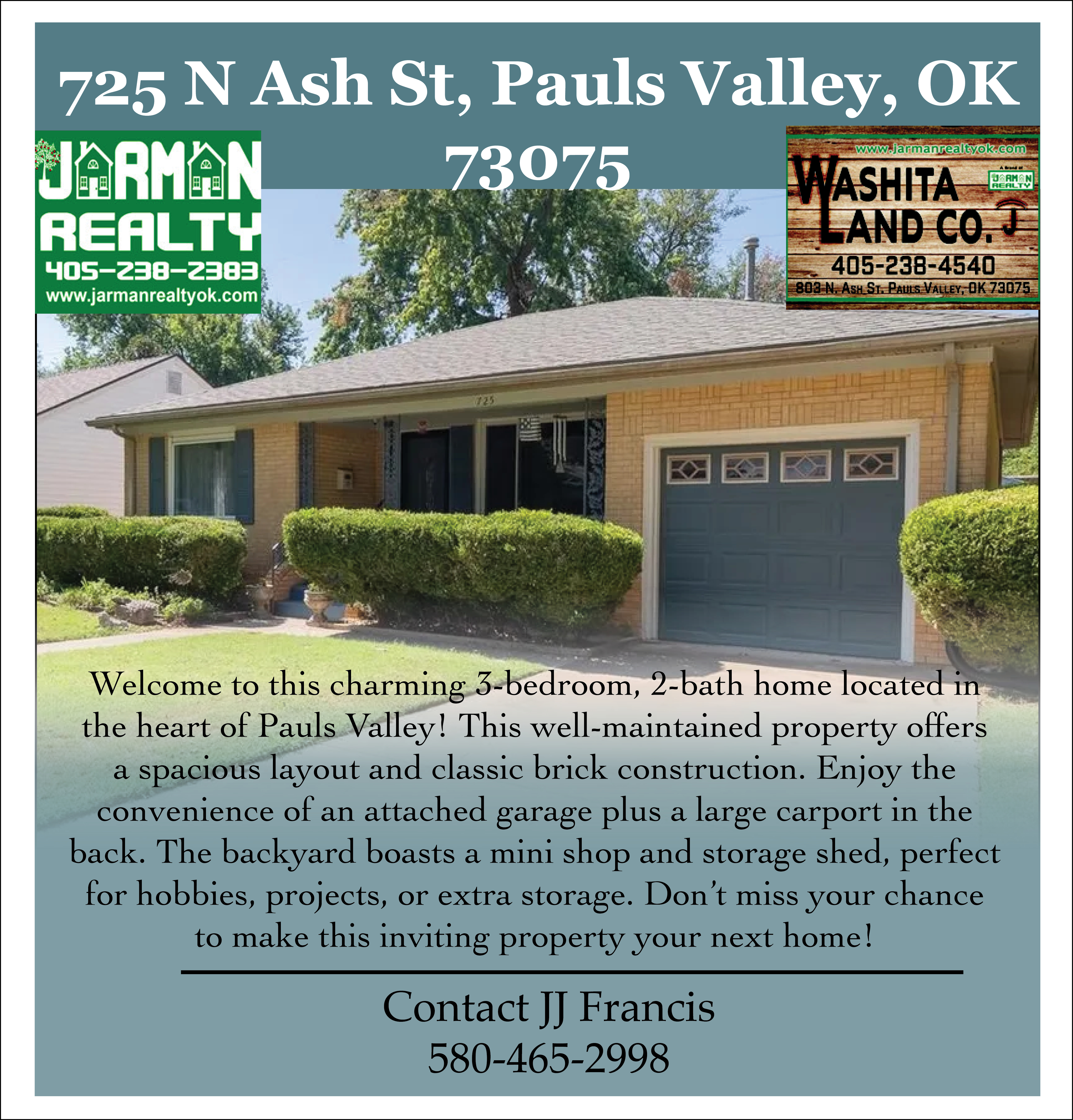 725 N. Ash, Pauls Valley