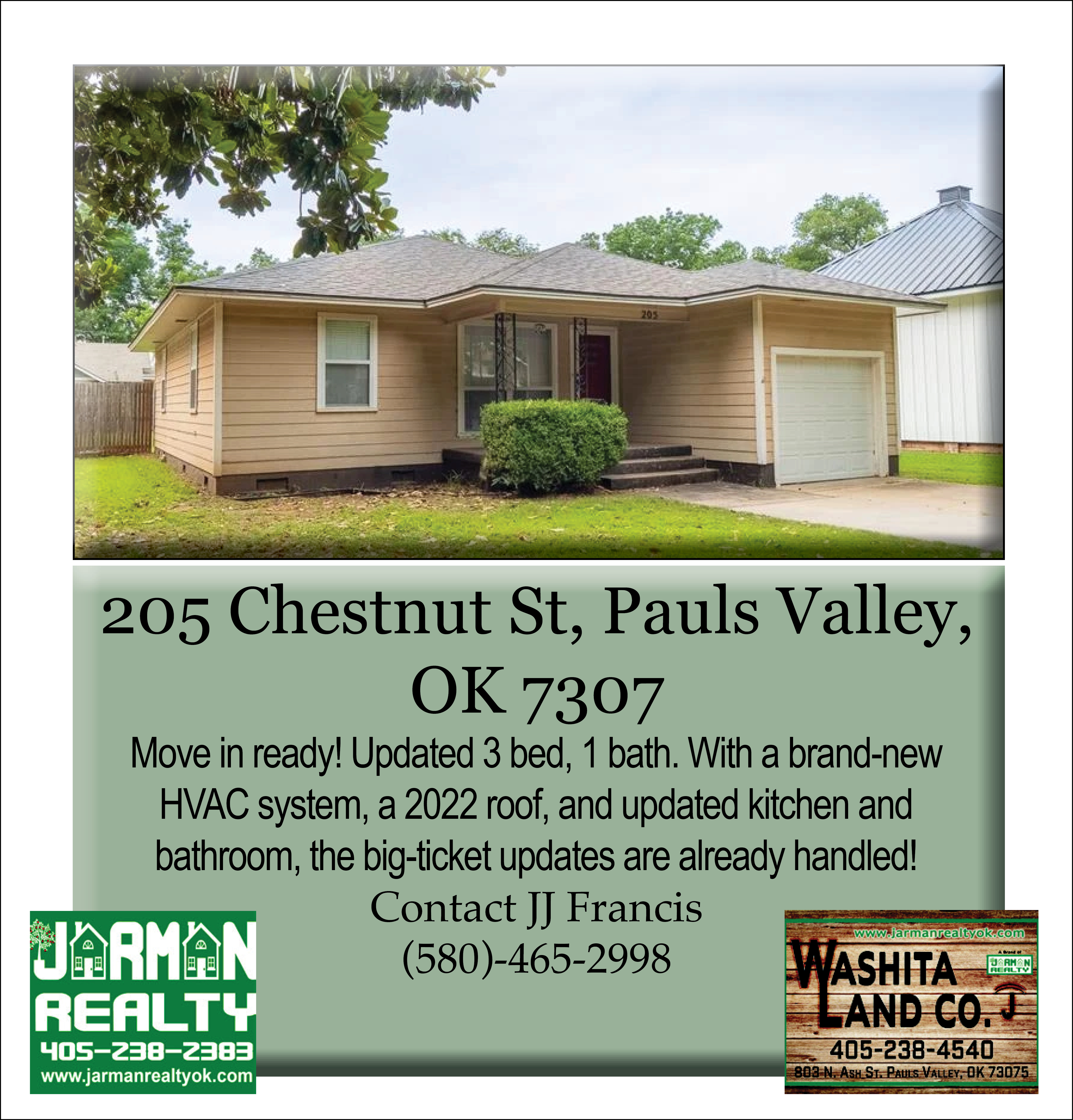 205 Chestnut, Pauls Valley