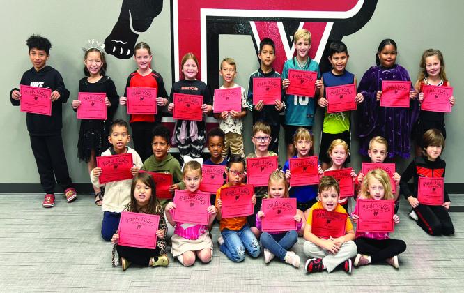 Pauls Valley Elementary School Little Panthers for October