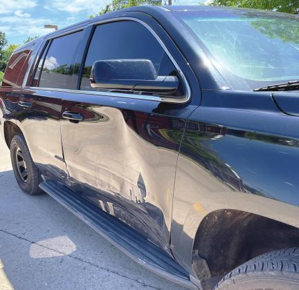 Maysville police unit damaged in high-speed pursuit