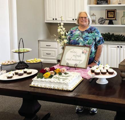 Claudia Reeves was honored at a retirement party at Winans Funeral Home in Maysville June 9. Reeves is retiring from her position as office manager for the funeral home after 39 years of service. News Star photo by Suzanne Mackey