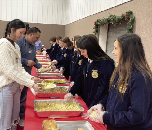 Maysville FFA members serving the community at an event last year. The Maysville and Stratford FFA chapters were recently recognized with Three Star Chapter Award by the National FFA Organization. The honor puts both chapters among the top 1% of FFA chapters in the nation.