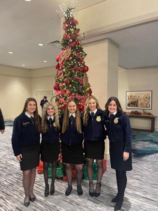 Several Maysville FFA members recently spent the weekend participating in the Advanced Leadership Development Conference. From left: Landry Howard, Olivia Huey, Sarah Sanders, Abby McHugh, and Gracie Edwards. 