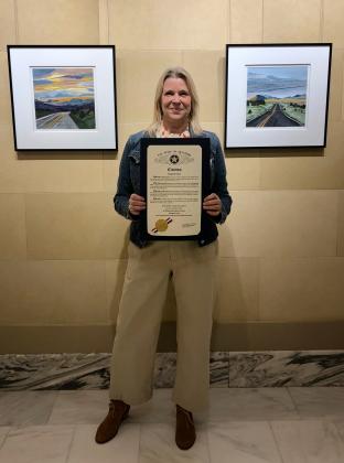 The work of Pauls Valley artist Irmgard Geul will exhibited at the State Capitol's North Gallery through the end of April.
