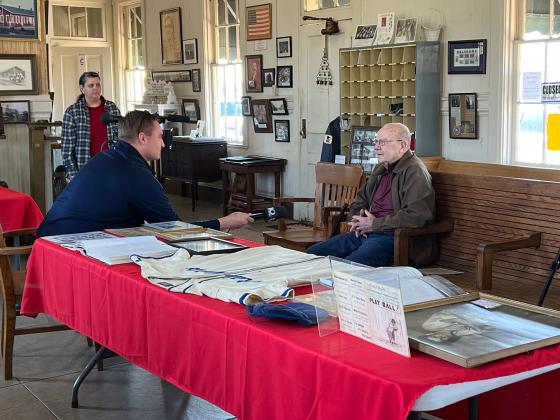 Pauls Valley's Gail Holder shares his memories of serving as a scoreboard keeper for the Pauls Valley Raiders with KTEN morning anchor Tyger Allen.