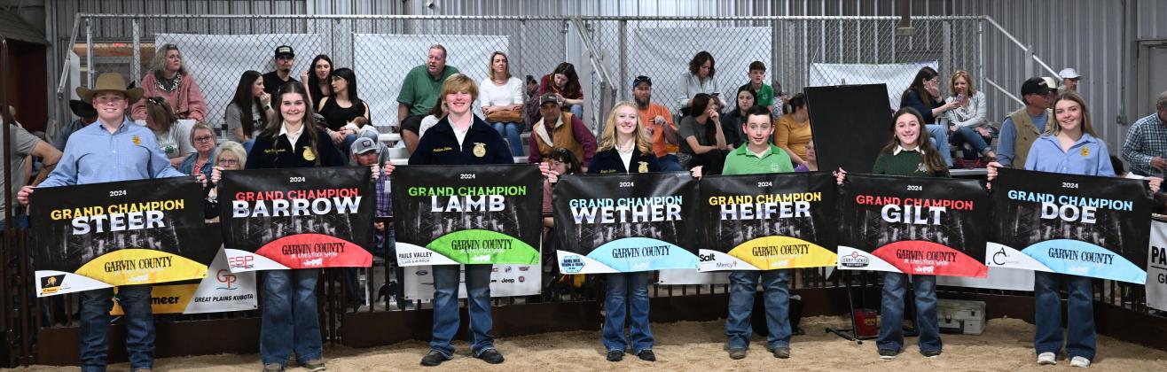 2024 Garvin County Junior Livestock Show Grand Champion Winners