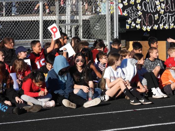 PV students from across the district gathered at Thompson Field this morning to show their Panther pride during a district wide pep assembly broadcast on News9. News Star Photo by Chris Mackey
