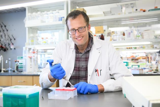 Oklahoma Medical Research Foundation scientist Jordan Fuqua, Ph.D.