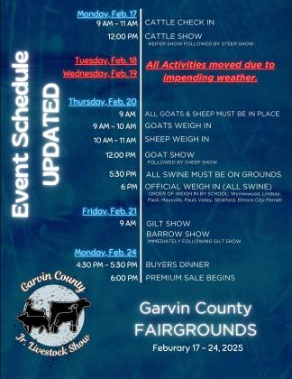 Updated GCJLS schedule