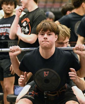  Pauls Valley powerlifters at Wildcat Invitational