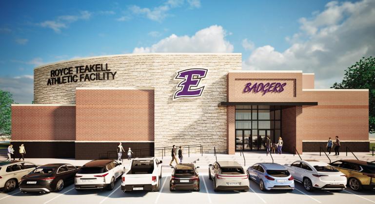 An architectural rendering of the proposed new gym
