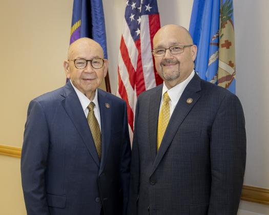 Chickasaw Nation Governor Bill Anoatubby and Lt. Governor Chris Anoatubby. Courtesy photo