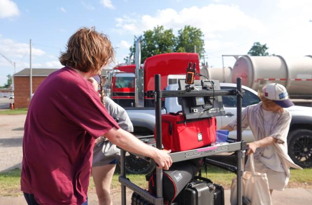 OU students film movie in Maysville. Courtesy photos