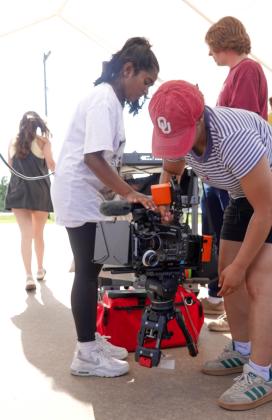 OU students film movie in Maysville. Courtesy photos