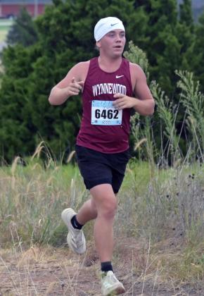 Wynnewood's Ryder Reed won the Bridge Creek JV Meet. Photo by Don Coffey
