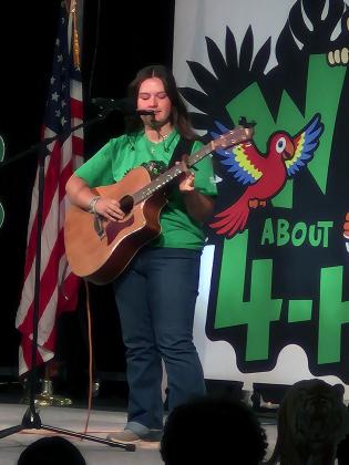 Ella Lister, of Stratford, performing at 4-H Roundup