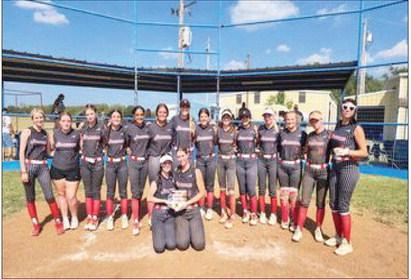 The Stratford Lady Bulldogs won the RWB softball tournament Saturday in Paoli after beating Maysville 8-2. Photo courtesy of Rhacheal Dickerson-Mayo
