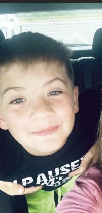 Levi Collins is in second frade, and his parents are Nikki Nowlin and Allen Collins. His favorite thing in school is P.E., and his favorite food is pizza. His activities and hobbies include playing football. Levi wants to be a football player when he grows up. Photo courtesy of Staci Seabolt.