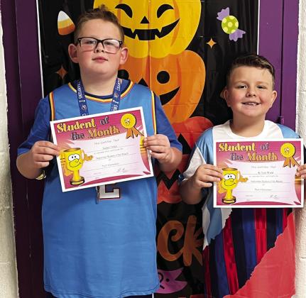 Paoli students of the month for September