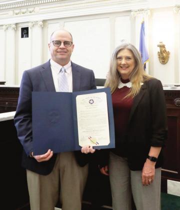 Rep. Cynthia Roe recently recognized Dr. Bobby Martin of Purcell on the House floor for his work in the field of psychology.
