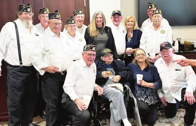 Amos Smith of Lindsay was recently honored as the Oklahoma House of Representatives Veteran of the Week where he was presented a state citation in recognition of his service. Smith is the oldest living World War II veteran in Oklahoma. Courtesy photo