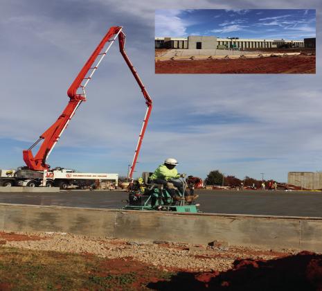 Mid-America Tech’s Administration Building safe room walls are up, floors are being poured, and the IT Building server room walls are up.