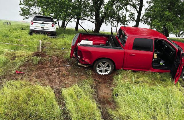 Crash ends pursuit near Lindsay