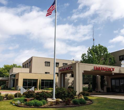 Mercy Hospital in Ada is a rural hospital that uses AI due to its connection to a larger hospital network. Brian Whitacre of Oklahoma State University said this type of connection is often a major factor in whether rural hospitals adopt AI, along with a rural hospital’s finances. Photo by Mitchell Alcala, OSU Agriculture
