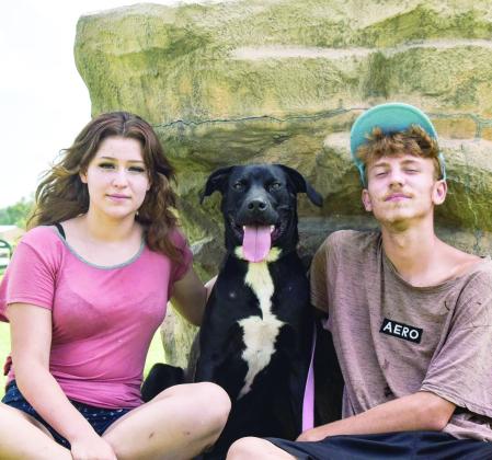 Anika Drew, left, and Nicholas Stone used to hang out for fun at Crystal Beach Lake. The teenage couple spent most of this year wandering Woodward since becoming homeless. Youth experiencing homelessness have less access to shelters and services in rural Oklahoma towns such as Woodward. (Yasmeen Saadi/Oklahoma Watch)