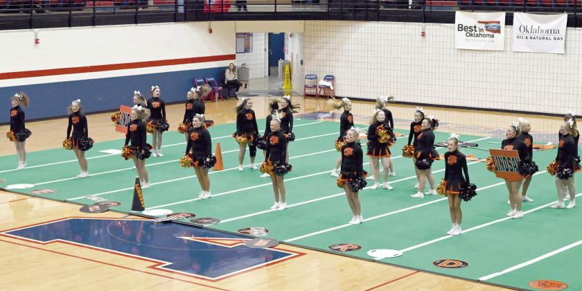 Lindsay Cheer places third in Class 3A OSSAA State Game Day Competition