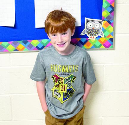 Kasen Kilcrease is an August Student of the Month at Paoli Elementary. He is the son of Denver Kilcrease and Tallen Kilcrease. His favorite school subject is math and his favorite food is mac and cheese. Kasen's activities and hobbies include soccer, football, and Minecraft. Photo courtesy of Staci Seabolt