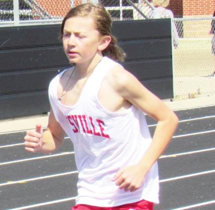 Maysville’s Rylan Close placed third in the 3200-meter run at the Waurika Invitational track meet March 25.