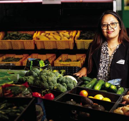 Nila Pradhananga is ready to share her nutrition expertise in her new role as a state specialist for food and nutrition security for Oklahoma State University Extension. (Photo by Mitchell Alcala, OSU Agriculture)