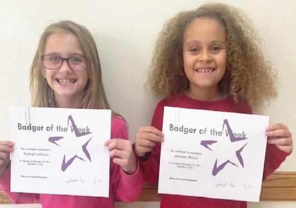 Elmore City -Pernell Elementary Badgers of the Week