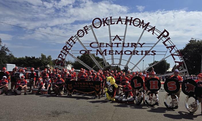 The Lindsay band will play again in the 2026 Oklahoma State Fair Band Day Parade Competition on Monday, Sept. 21, at OKC Fair Park. Photo by Brandy McDonnell/LHS Band Boosters