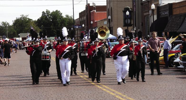 The Maysville High School Band competed in the Pauls Valley Marching Band Championships Saturday earning second place in the class 2A parade competition and second place in the class 2A field competition. News Star photo by Chris Mackey