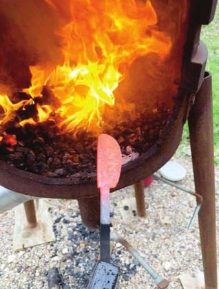 Bostic's home forge.