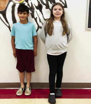 Maysville Elementary School students from Mrs. Anderson's third grade class who have reached 50% of their AR goals for the fourth nine weeks are Jayden McKee and Kamryn White. Courtesy photo