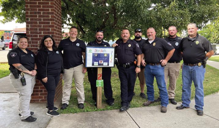 Pauls Valley officers featured on Story Walk