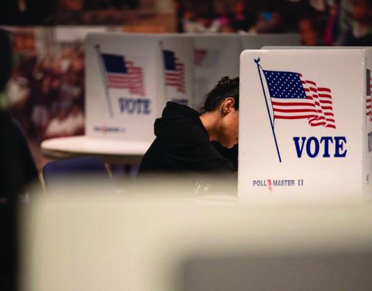 A raft of bills reflect lawmakers' desire to change how Oklahomans vote and what they vote on. In this file photo, residents of Weatherford, a college town an hour west of Oklahoma City, voted at Life Fellowship Church on Nov. 8, 2022. (Whitney Bryen/Oklahoma Watch)
