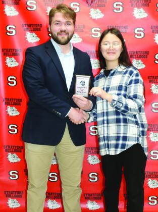 Stratford students of the month for March