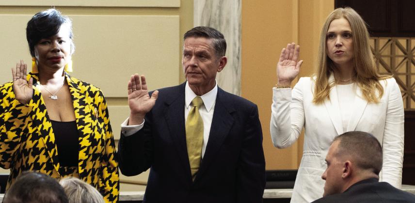 Kendal Sacchieri takes oath of office