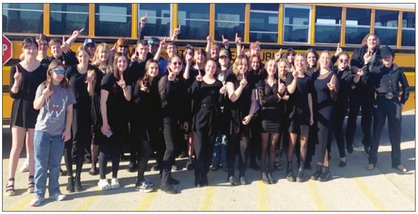 The Elmore City-Pernell band earned a Superior (1) rating at district on March 1, and will compete at the State Contest at East Central University on March 29. Courtesy photo