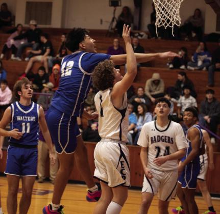 The ECP Badgers scored a big win against Walters on Tuesday, 65-- 44. Photo courtesy of Jake Faucett