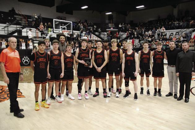 The Lindsay Leopards finished as runners up in the Charles K. Heatly Tournament after a 80-50 loss in the Championship game to #10 ranked Bethany. News Star photo by Sheryl Kochert
