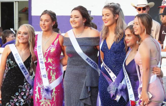 Elmore City-Pernell homecoming court