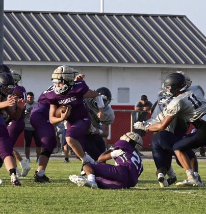 Elmore City-Pernell and Wynnewood compete at Lexington scrimmage